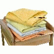 LOT DE 10 COUVERTURES MATELASSÉES - JAUNE