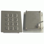 PAVÉ NUMÉRIQUE INOX ANTI-VANDALE DE 12 TOUCHES  A88KP