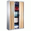 ARMOIRE MÉTALLIQUE À RIDEAUXANTH-HÊTRE 200 X 120 CM.