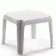 LOT DE 6 TABLES BASSES RESINE BLANCHE