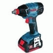 BOSCH BOULONNEUSE & VISSEUSE À CHOC.18V 2X4 AH LI-ION - GDX 18 V-LI