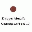 LEMAN - 10 DISQUES ABRASIFS AUTOCOLLANT Ø250 GRAIN 80