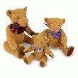 OURS CARAMEL ARTICULÉ 18, 26 ET 34CM  34CM