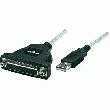 ADAPTATEUR USB 1.1 A MÂLE MANHATTAN SUB-D FEMELLE 25 PÔLES 336581
