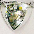 MIROIRS  HÉMISPHÉRIQUES  ESPACE PRIVÉ 2 DIRECTIONS 1/8 HUITIÈME DE SPHÈRE
