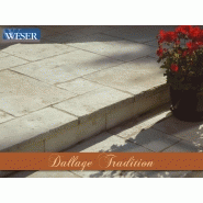 DALLES EXTERIEURES - DALLAGE TRADITION WESER