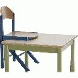 CHAISE BLIZ CCE LIGNE OASIS APPUI/ TABLE NON EMPILABLE PIÈTEMENT VERNI NATUREL