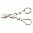 CISEAUX ELECTRICIEN CHROME LAMES COURTES.