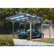 KARIBU CARPORT 1 PLACE EN BOIS 268 X 387 X 229 CM