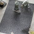 4 SETS DE TABLE CROCO  SETS DE TABLE CROCO, COLORIS BEIGE