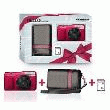 OLYMPUS VG-170 - ROUGE + GIFT PACK (ÉTUI + CARTE SD 2 GO)