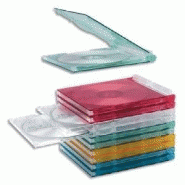 LOT DE 5 BOÎTES CD SUPERPOSABLE ROTATIF COMPUCESSORY