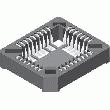 SUPPORT PLCC CMS 68 CONTACTS EMBALLAGE INDUSTRIEL DE 112 PCS MPE GARRY M-PLCC SMD 68 T-H BLACKU 082-1-068-0-XT0