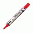 MARQUEUR PERMANENT PENTEL MAXIFLO - POINTE OGIVE - CORPS PLASTIQUE - ENCRE LIQUIDE FLUIDE À BASE D'ALCOOL ROUGE