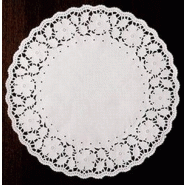 250 DENTELLES RONDES EN PAPIER RECYCLABLE DIAMÈTRE 12CM