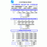MODULE D'éTUDE DE CAPABILITéS DES POSTES DE CONTRôLE - CAPAMOYEN