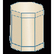 CARTON - OCTABIN RéGULIER - RéF. OR 1/2