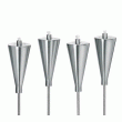 LOT DE 4 MIN-FLAMBEAUX ORCHOS