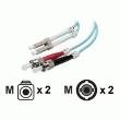 CORDON FIBRE OPTIQUE LC/ST 50/125Μ 5M