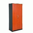 Armoire Haute Merisier/Gris Anthracite Armoire Haute Merisier/Gris Anthracite