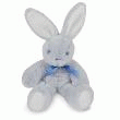 LAPIN PANTIN PELUCHE FINE BLEU GIVRÉ  35CM