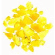 ECLAT DE VERRE JAUNE OR 7/12 MM