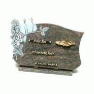PLAQUE FUNÉRAIRE : JET D'EAU 30X45HIM5