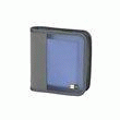 CASE LOGIC BCW 24 - PORTEFEUILLE POUR DISQUES CD/DVD - 24 DISQUES - PLASTIQUE, POLYPROPYLÈNE - GRIS, BLEU POUSSIÉREUX
