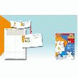 DECADRY POCHETTE DE 150 CARTES DE VISITE FORMAT 54X85MM 200G COLORIS BLANC COINS ARRONDIS