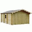 GARAGE EN BOIS MASSIF 21,23M², 28MM GARAGE BOIS