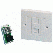 PRISE MURALE CAT 5E 2XRJ45 UTP