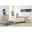 - ADONIS LIT 140 CM DÉCOR CHÊNE CLAIR