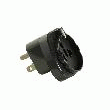 ADAPTATEUR DE VOYAGE —  USA ET CANADA, THAÏLANDE — AVEC TERRE - COULEUR NOIRE