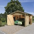 KARIBU GARAGE EN PIN 297 X 447 X 270 CM