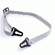 JUGULAIRE CUIR 12MM POUR CASQUE DE CHANTIER BLANC