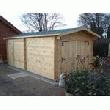 GARAGE EN BOIS 21,7M² - MADRIERS 42MM GARAGE BOIS