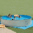 PISCINE HORS-SOL À ARMATURE MÉTALLIQUE  GRAND MODÈLE