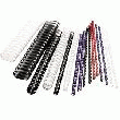 100 BAGUETTES À RELIER MÉTALLIQUES GBC 14 MM NOIR 34 ANNEAUX