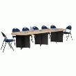 TABLE DE REUNION MODULAIRE RECTANGULAIRE 110X102 HETRE.