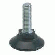 VERINS DE RÉGLAGE POLYÉTHYLÈNE NOIR TIGE FILETÉ ZINGUÉ FIXE 10 X 40 MM : PRODIF-SOMEC