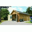 KARIBU GARAGE EN PIN 387 X 537 X 309 CM