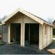 GARAGE EN BOIS SIPOC 6 M X 6 M - 40MM