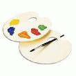 PALETTE OVALE NUE LEFRANC & BOURGEOIS - PLASTIQUE - 23X17 CM