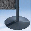 SUPPORTS DE CLOISONS - AVEC PIED EXTRA-PLAT HAUTEUR 1800 MM, GRIS CLAIR
