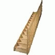 ESCALIER SAPIN MASSIF DROIT