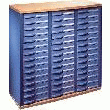 COMPTOIR 3 COLONNES 45 TIROIRS STRATIS L/H/P : 93,5 X 97,5 X 37 CM ALU