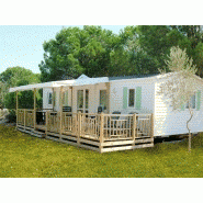 TERRASSE MOBIL HOME 1/2 COUVERTE 7,50 X 3,00