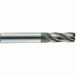 FRAISES  BLOWOUT  3-4 DENTS, ÉBAUCHE PROFIL ROND PAS FIN HR, SÉRIE NORMALE, QUEUE CYLINDRIQUE, COUPE AU CENTRE, HÉLICE À 30°, HSSE-PM REVÊTU TIALN