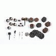 22 ACCESSOIRES AVEC 210 DIQUES POUR PONCAGE ET EBARBAGE POUR PROMKIT300 RIBITECH PROMPON