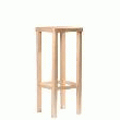 TABOURET DE BAR EN BOIS PORTO 80